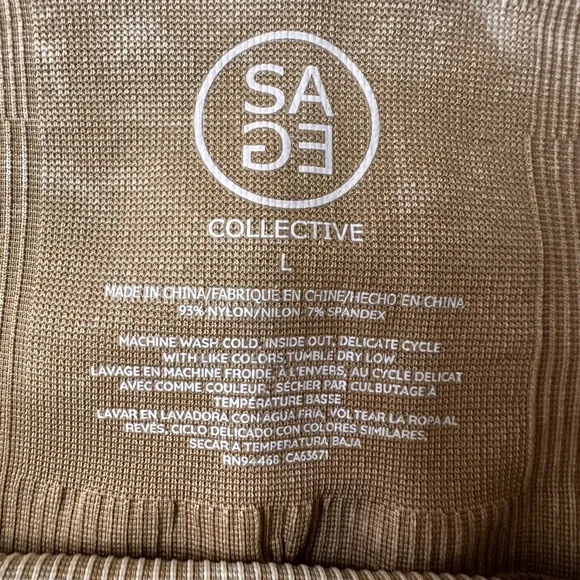 SA Cultivate Tan Ribbed Shorts - Picture 2 of 4